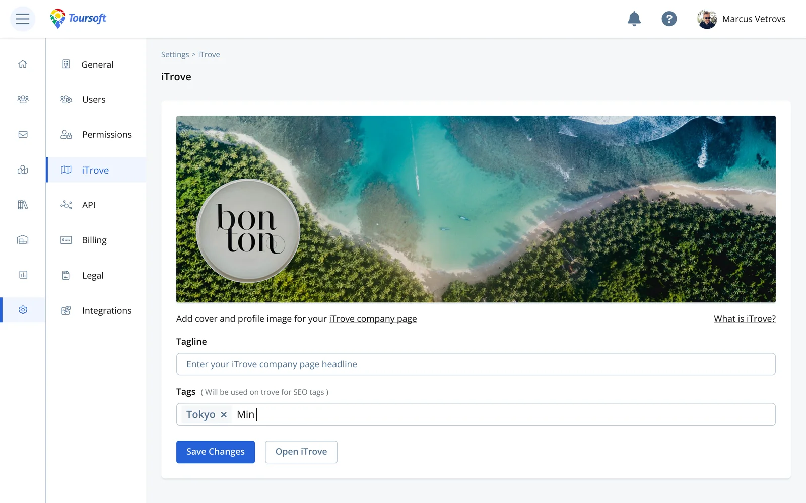iTrove — public company pages
